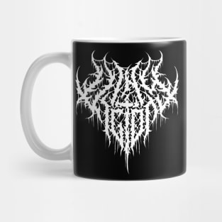 Metal font "in victory" Mug